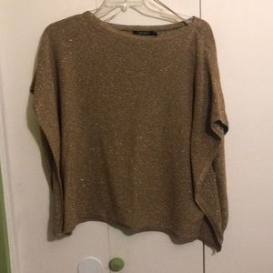 Metallic Gold Thread Sweater